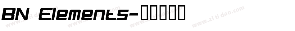 BN Elements字体转换